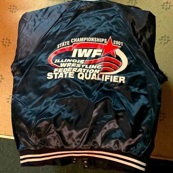 ‎Vintage Satin lightweight jacket size Large - Picture 1 of 6